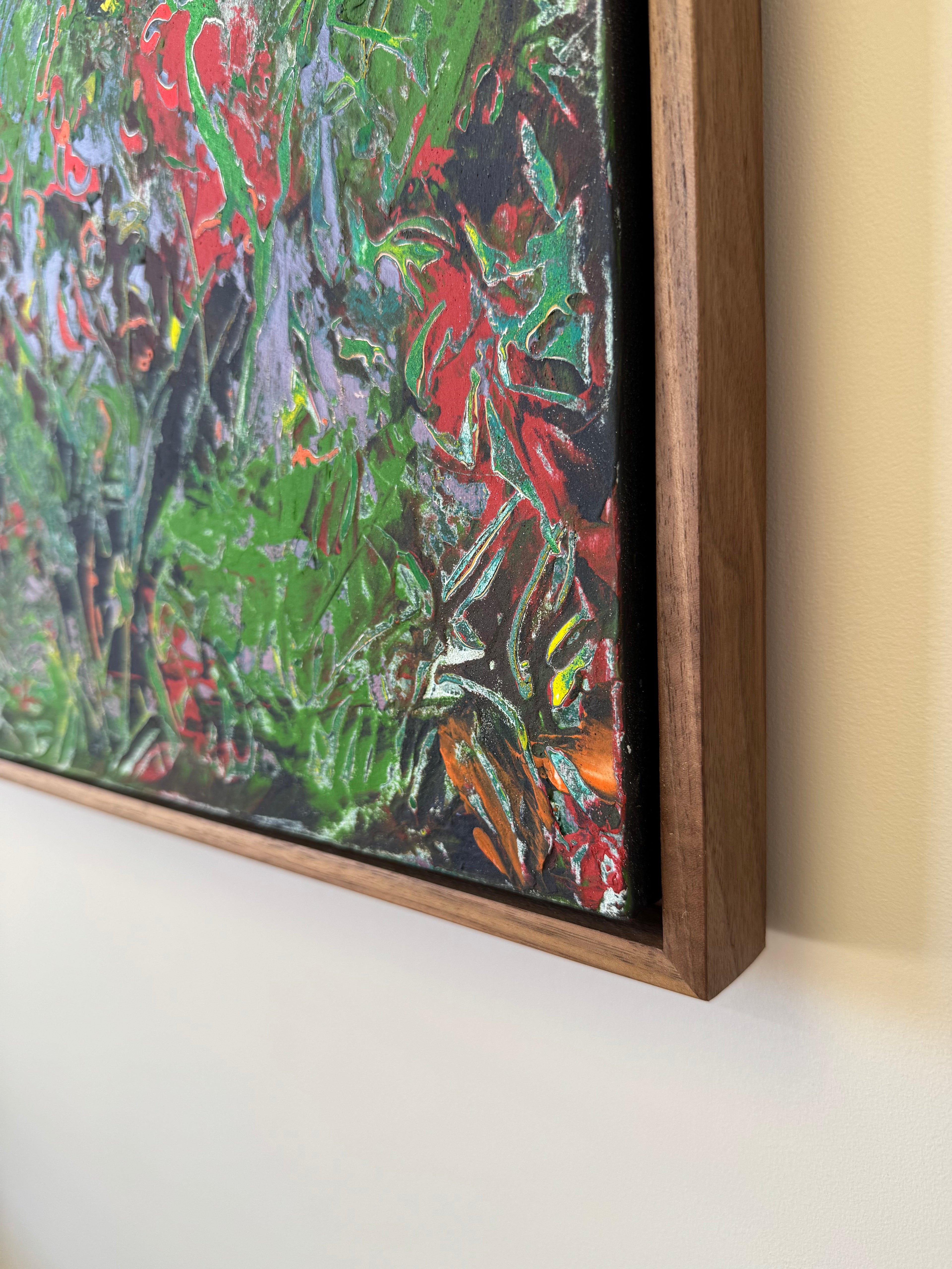 Walnut Canvas Float Frame