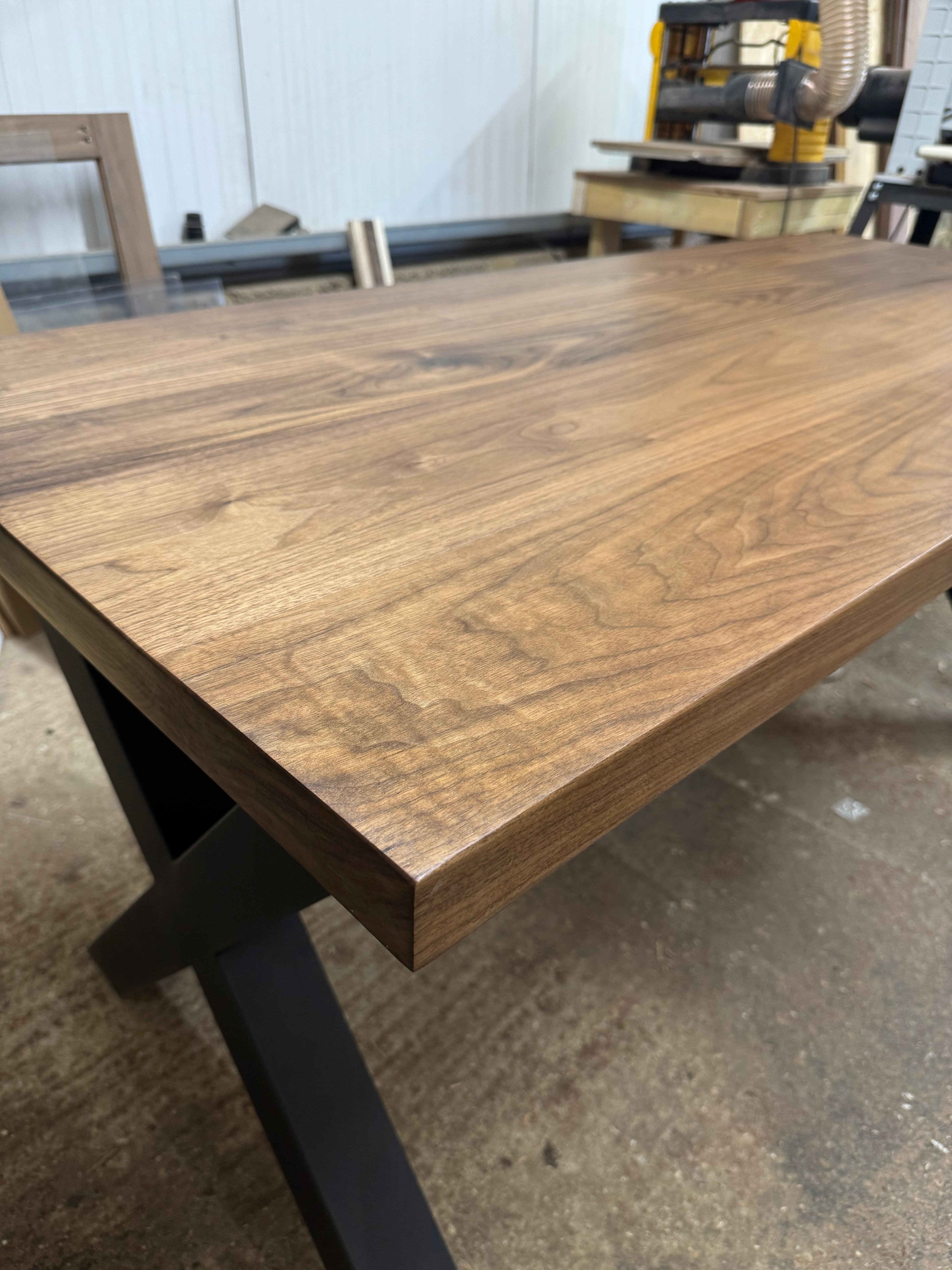 Thick Solid Walnut Office Desk
