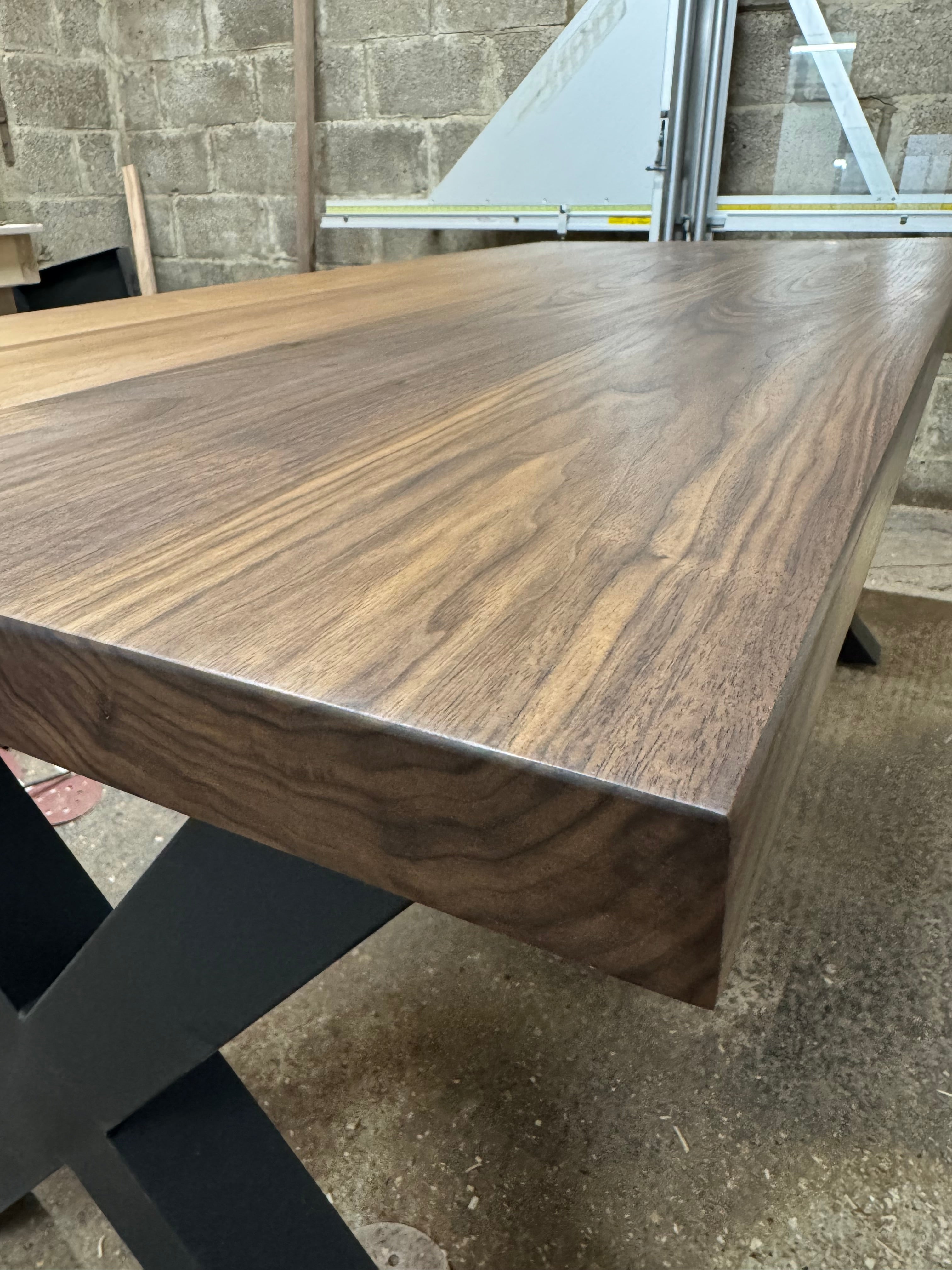 Thick Solid Walnut Office Desk