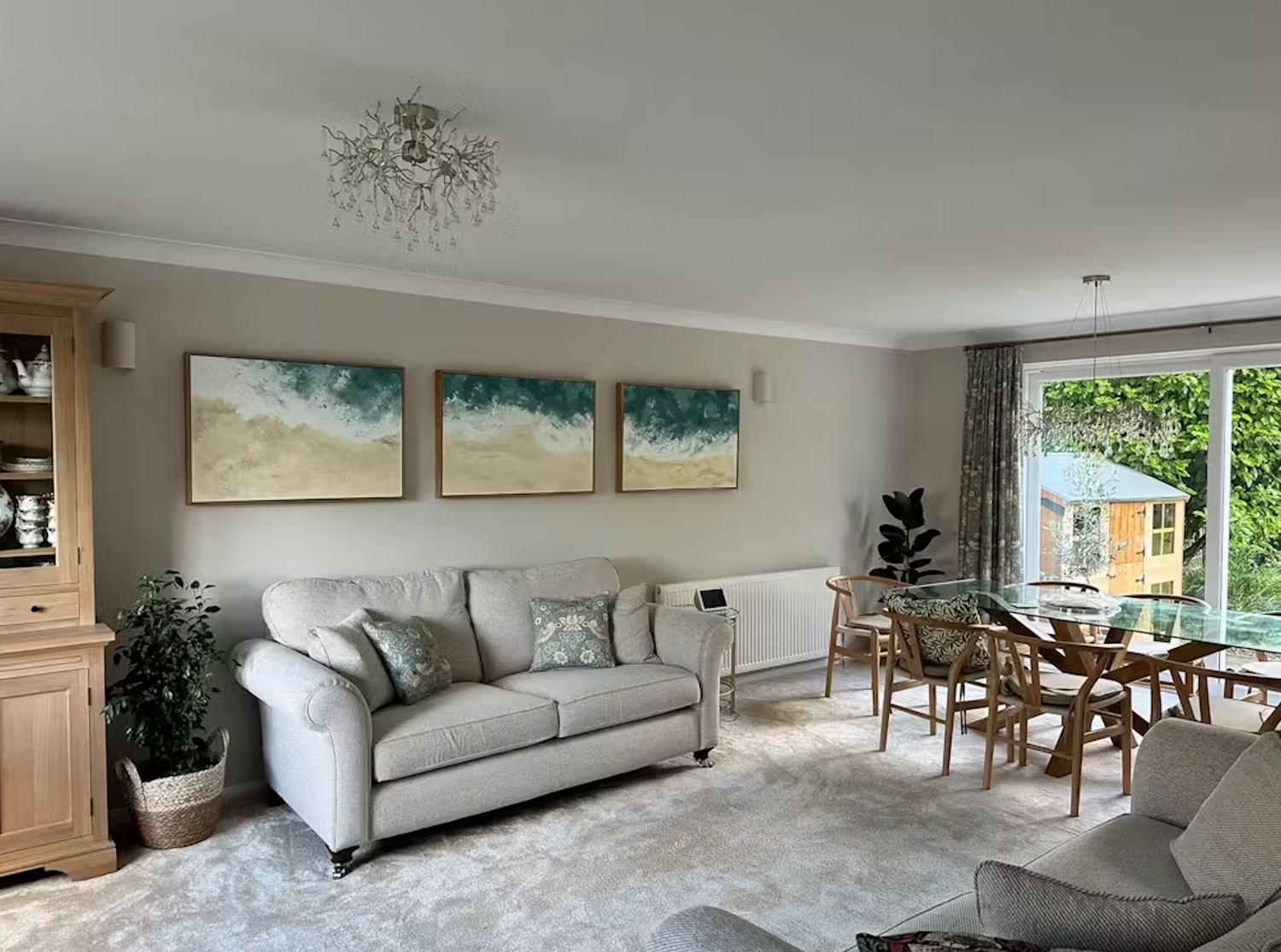 Oak Canvas Float Frame