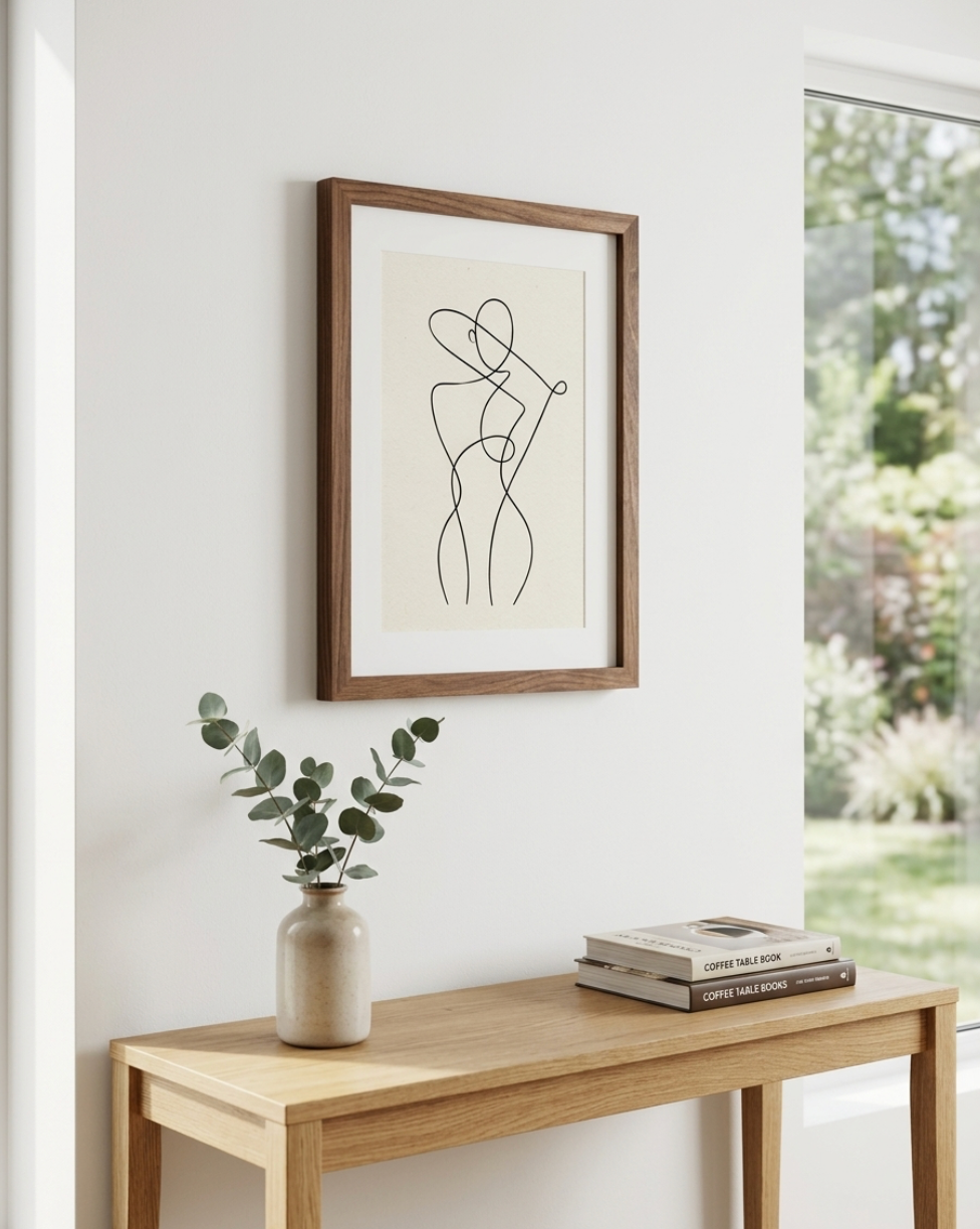 Solid Walnut Picture Frame