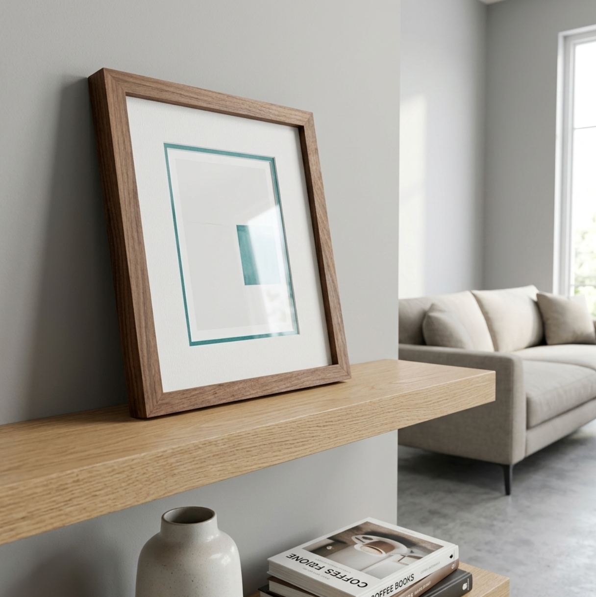 Solid Walnut Picture Frame