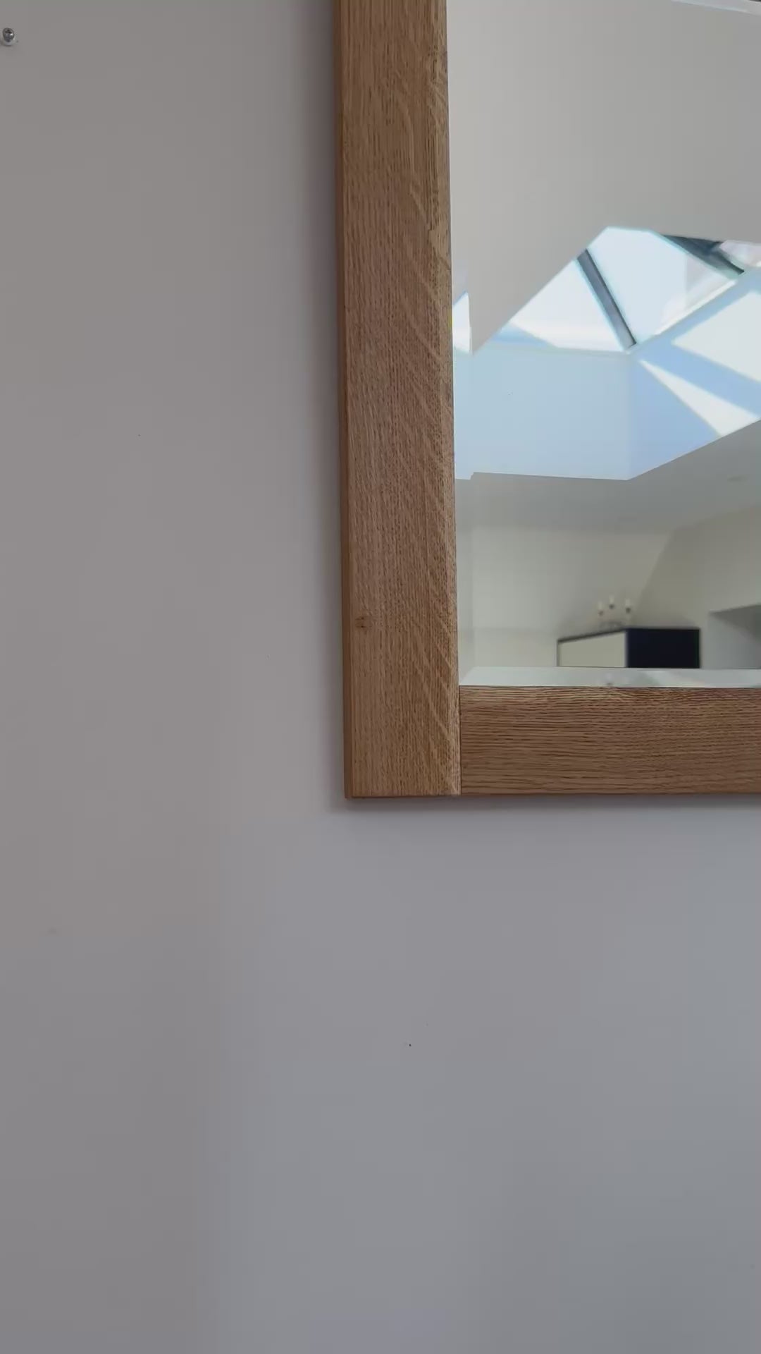 Solid Oak Mirror