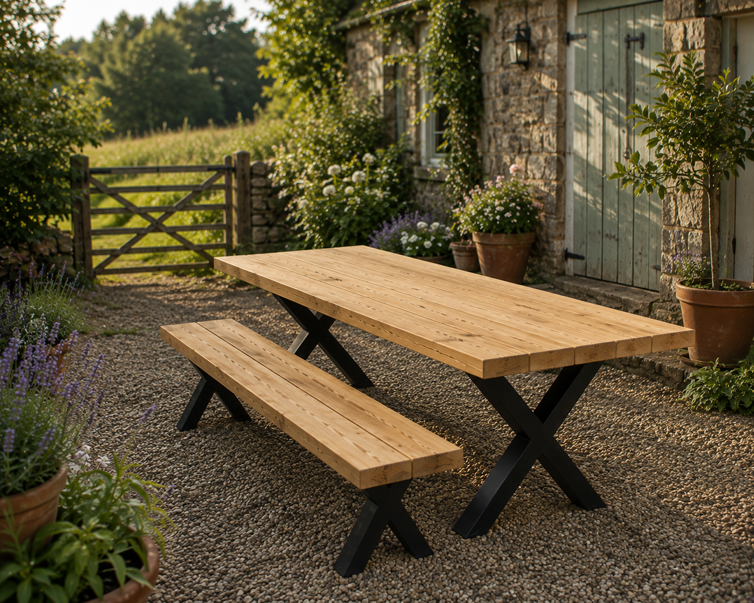 Outdoor Rustic Garden Table