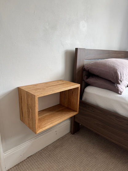 Solid Oak Floating Bedside Table