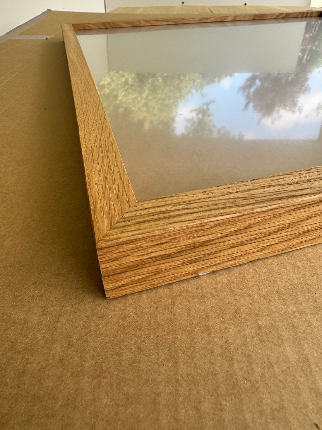 Solid Oak Wooden Box Frame