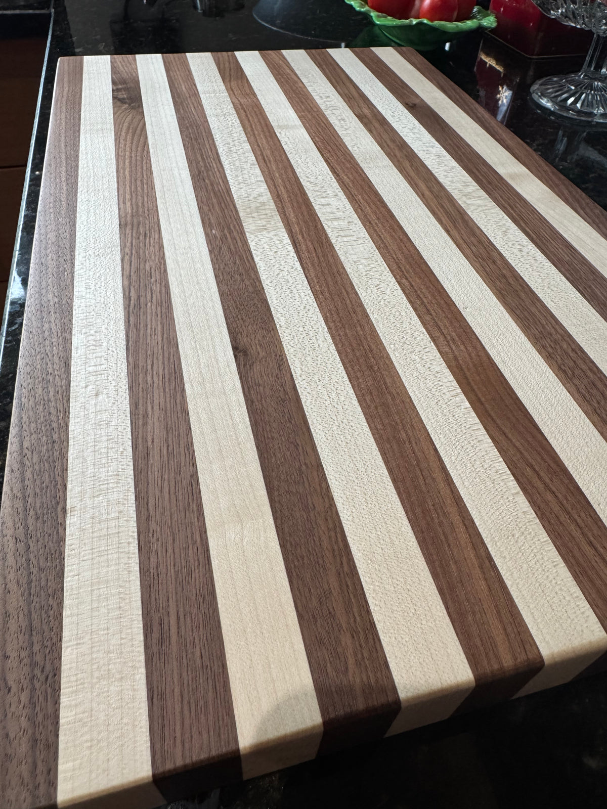 Walnut & Maple Striped Chopping Board