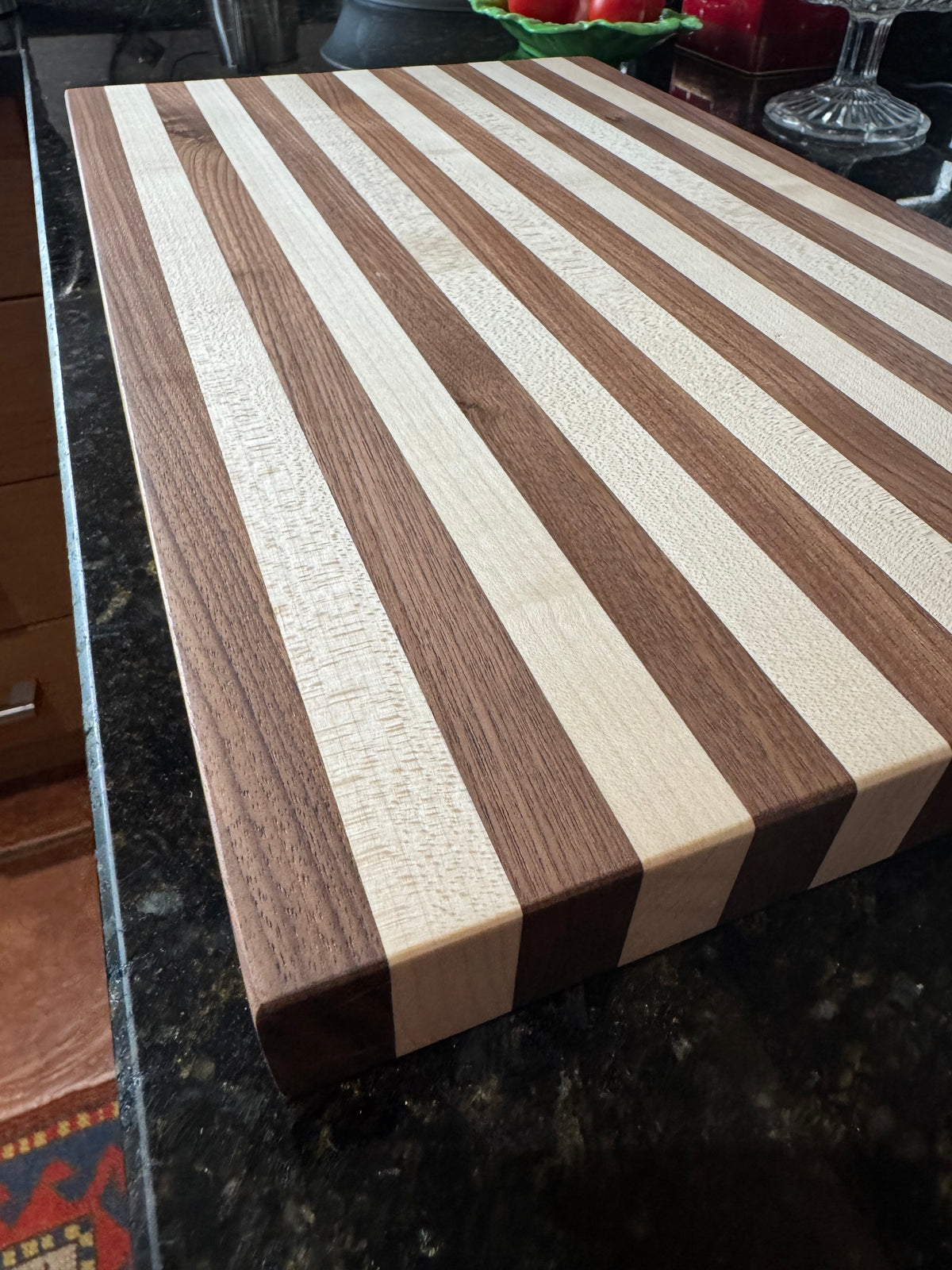 Walnut & Maple Striped Chopping Board
