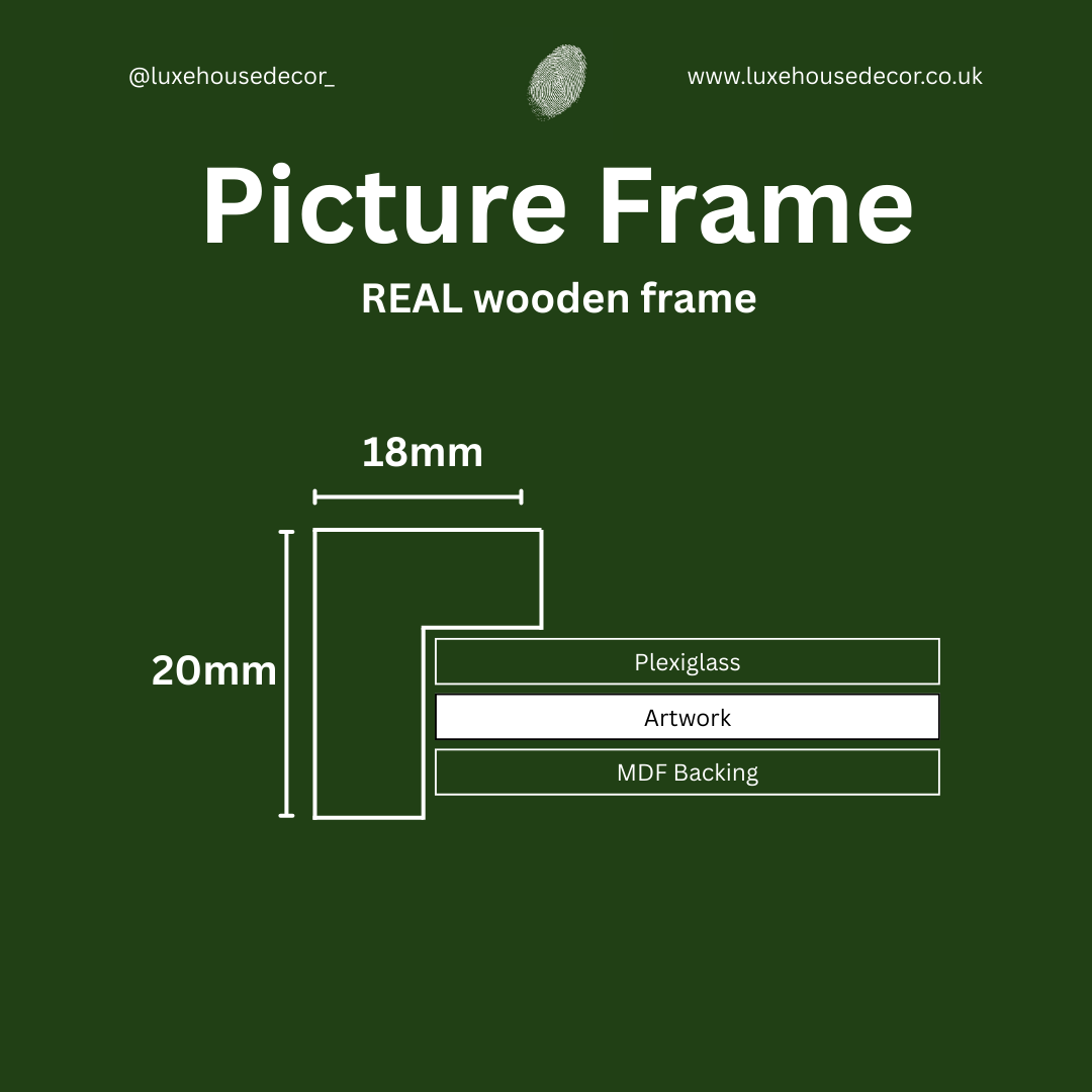 Solid Mahogany Picture Frame