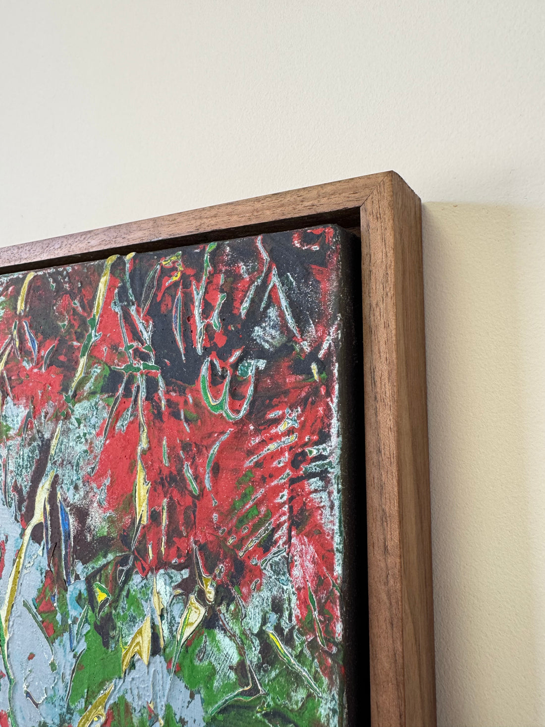 Walnut Canvas Float Frame