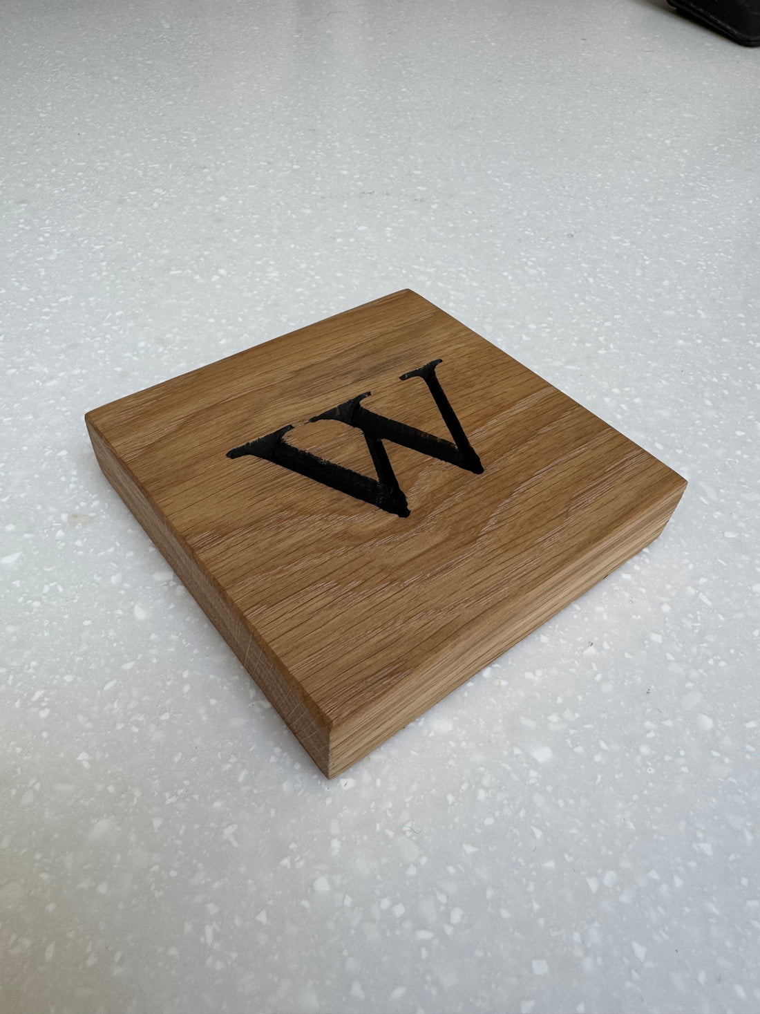 Personalised Engraved Solid Oak Coasters