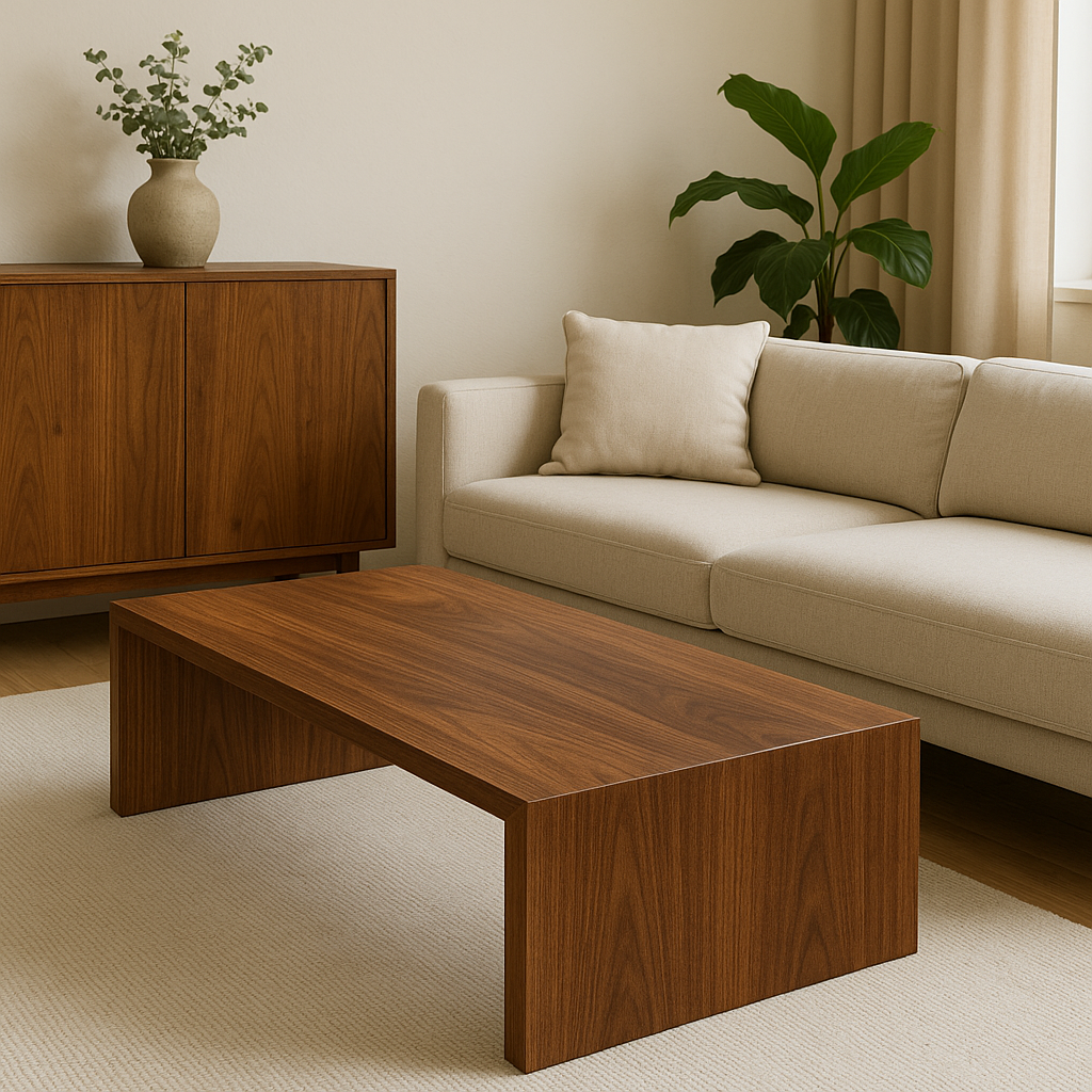 Premium Thick Solid Walnut Coffee Table