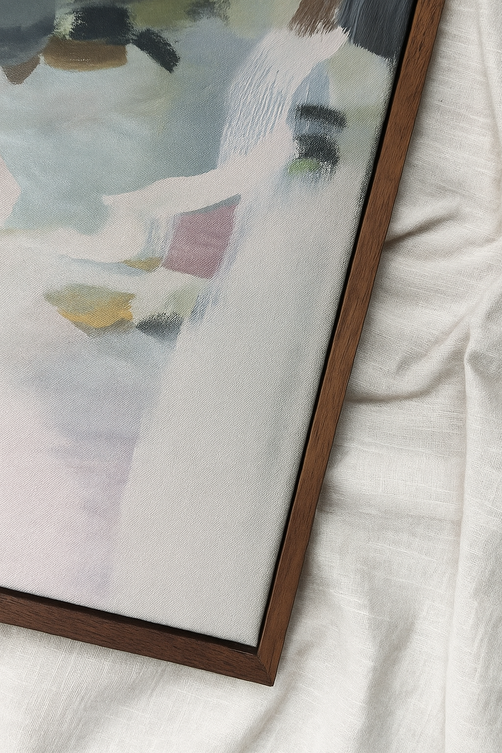 Walnut Canvas Float Frame