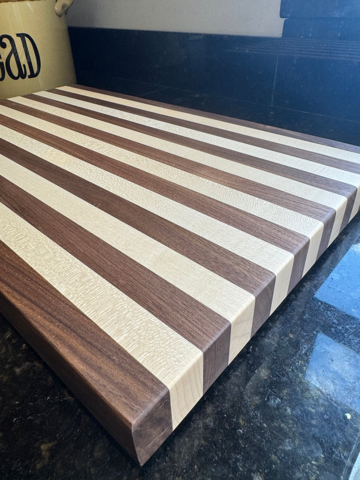 Walnut & Maple Striped Chopping Board