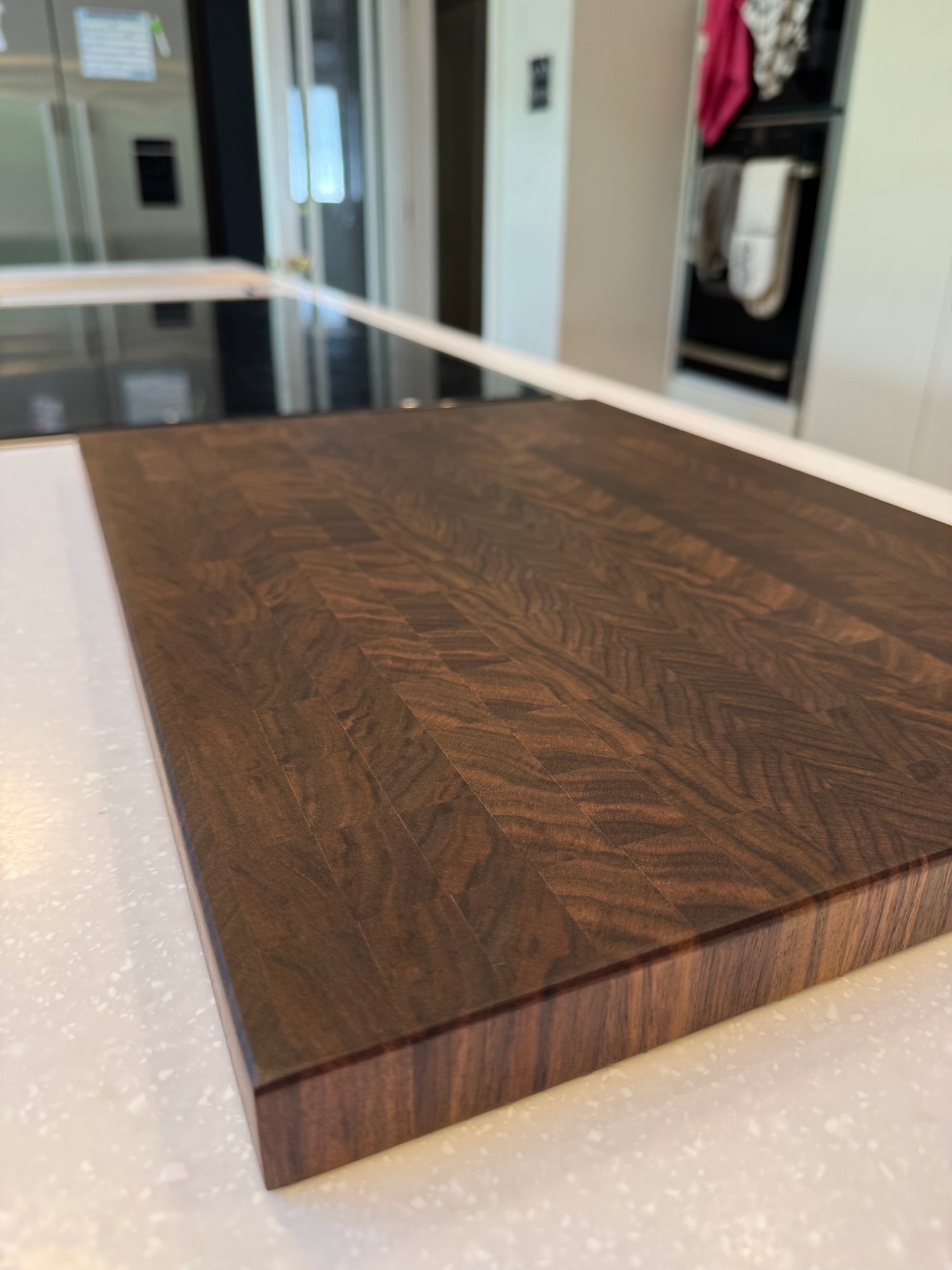 Solid Walnut End Grain Chopping Board