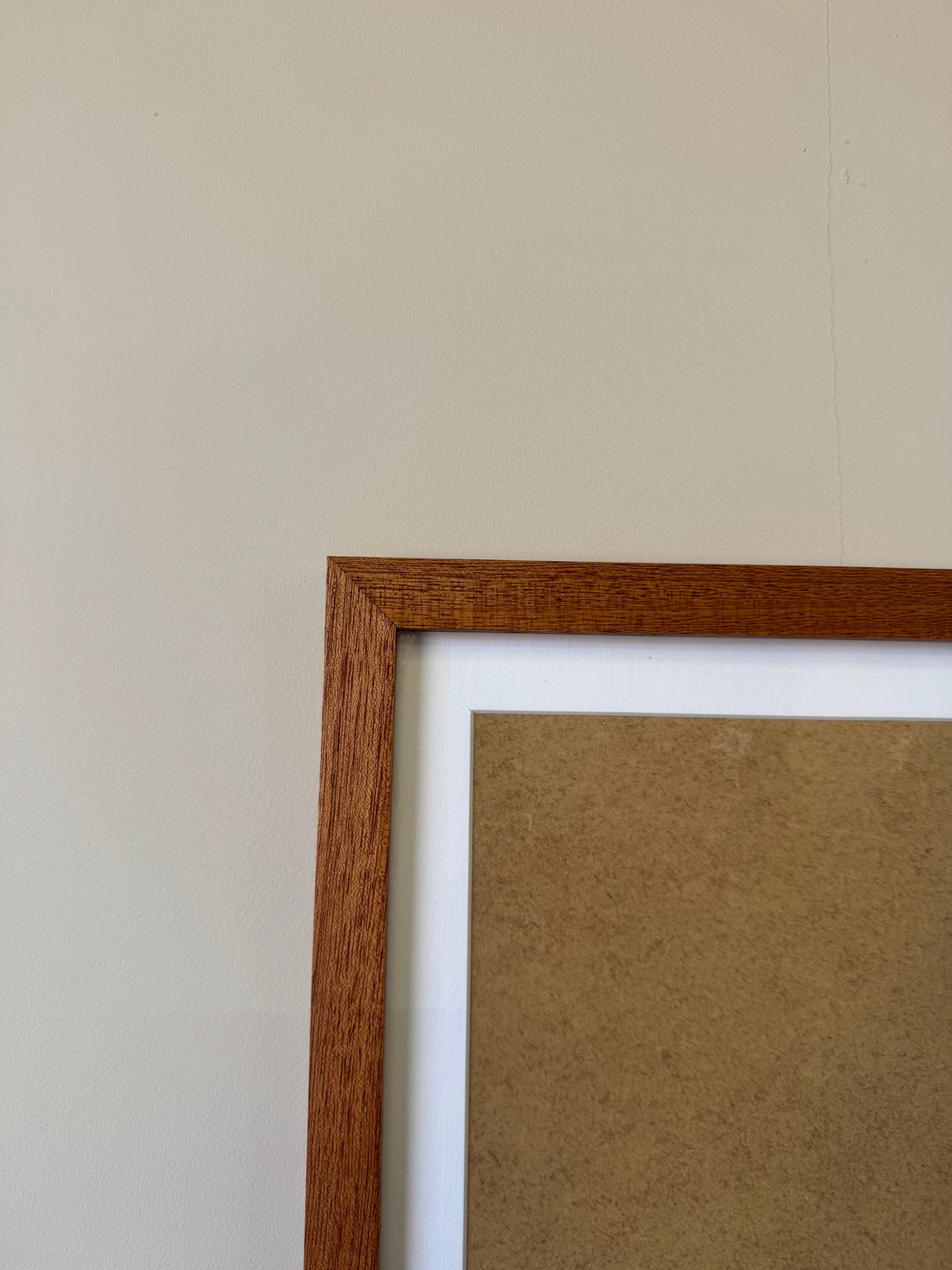 Mahogany Picture Frame Supplied With White Mount