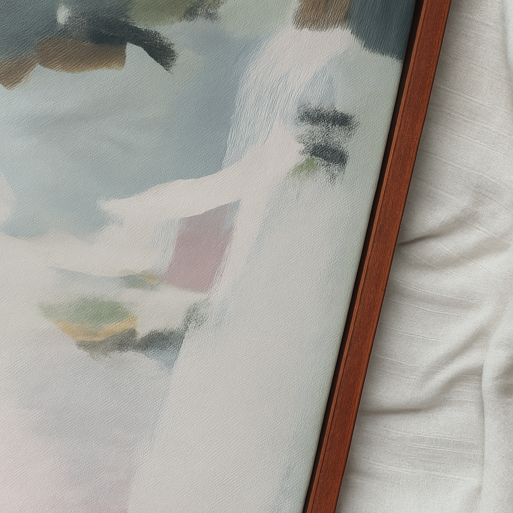 Mahogany Canvas Float Frame