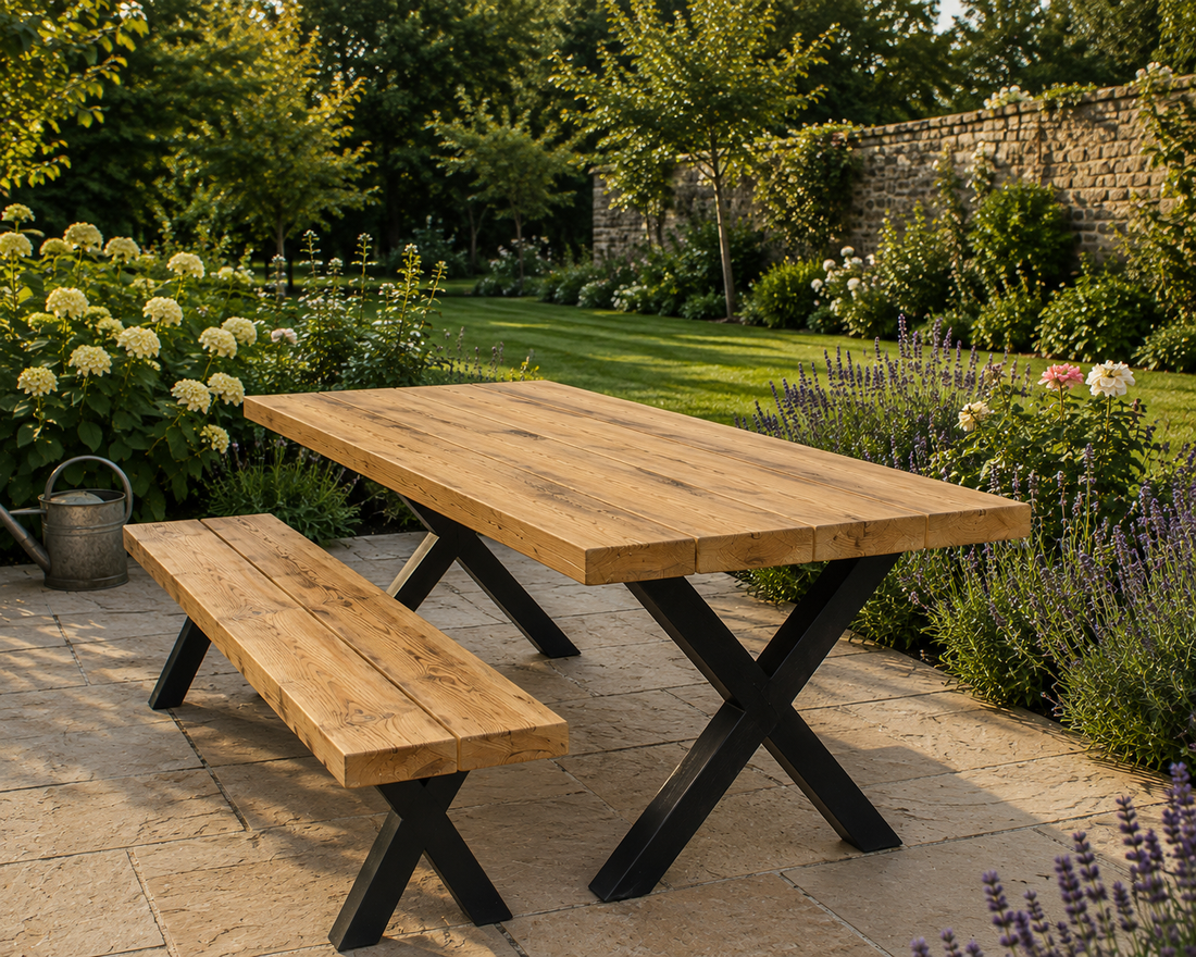 Outdoor Rustic Garden Table