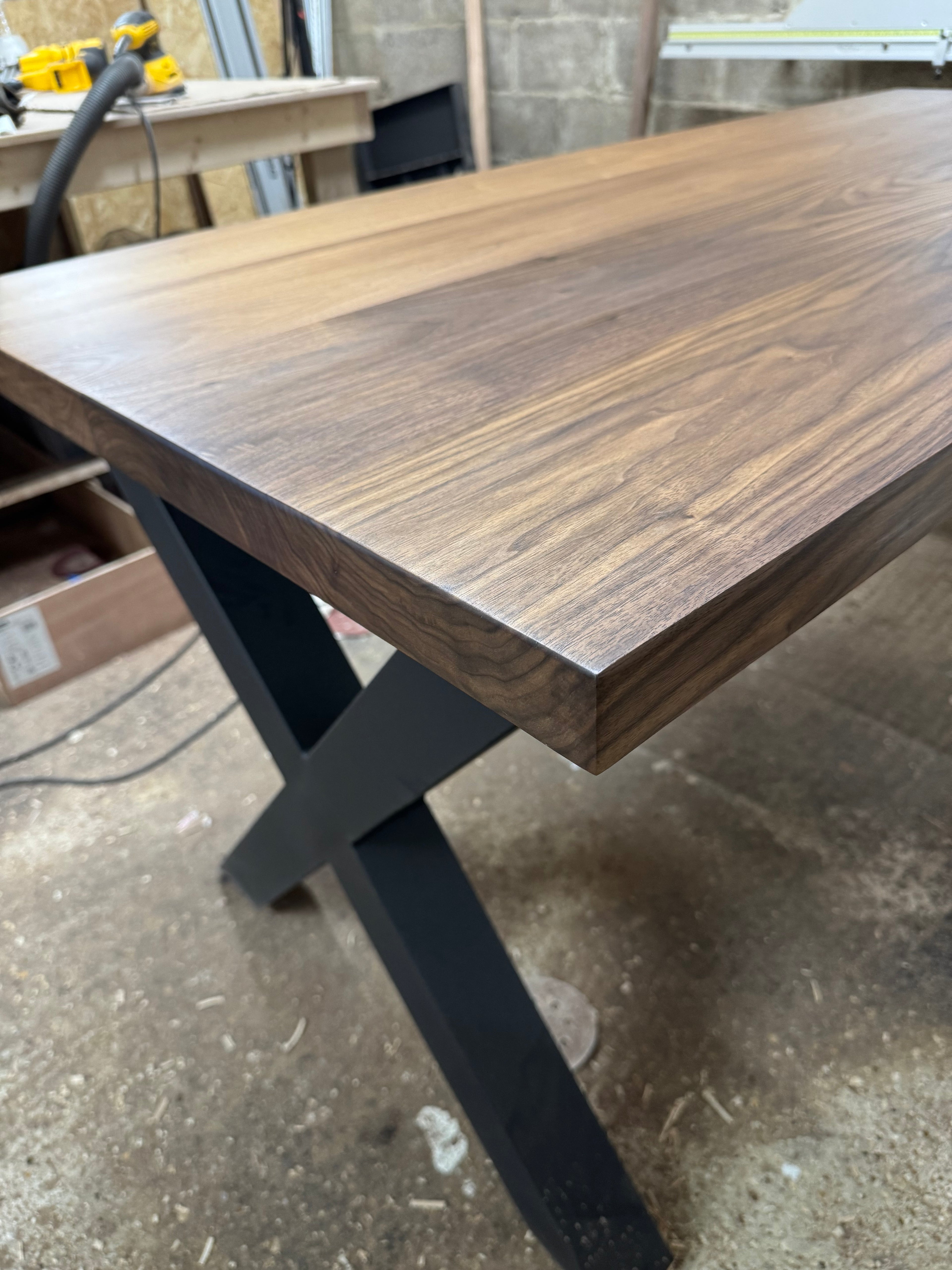 Thick Solid Walnut Office Desk
