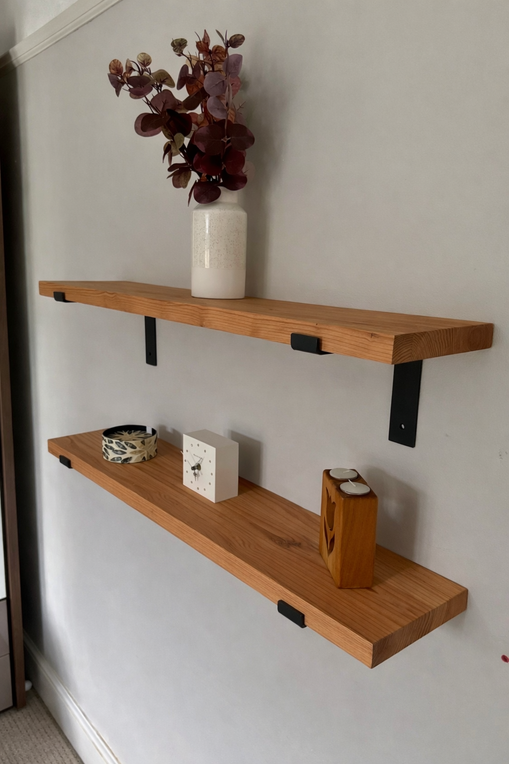 Solid Redwood Wooden Shelf