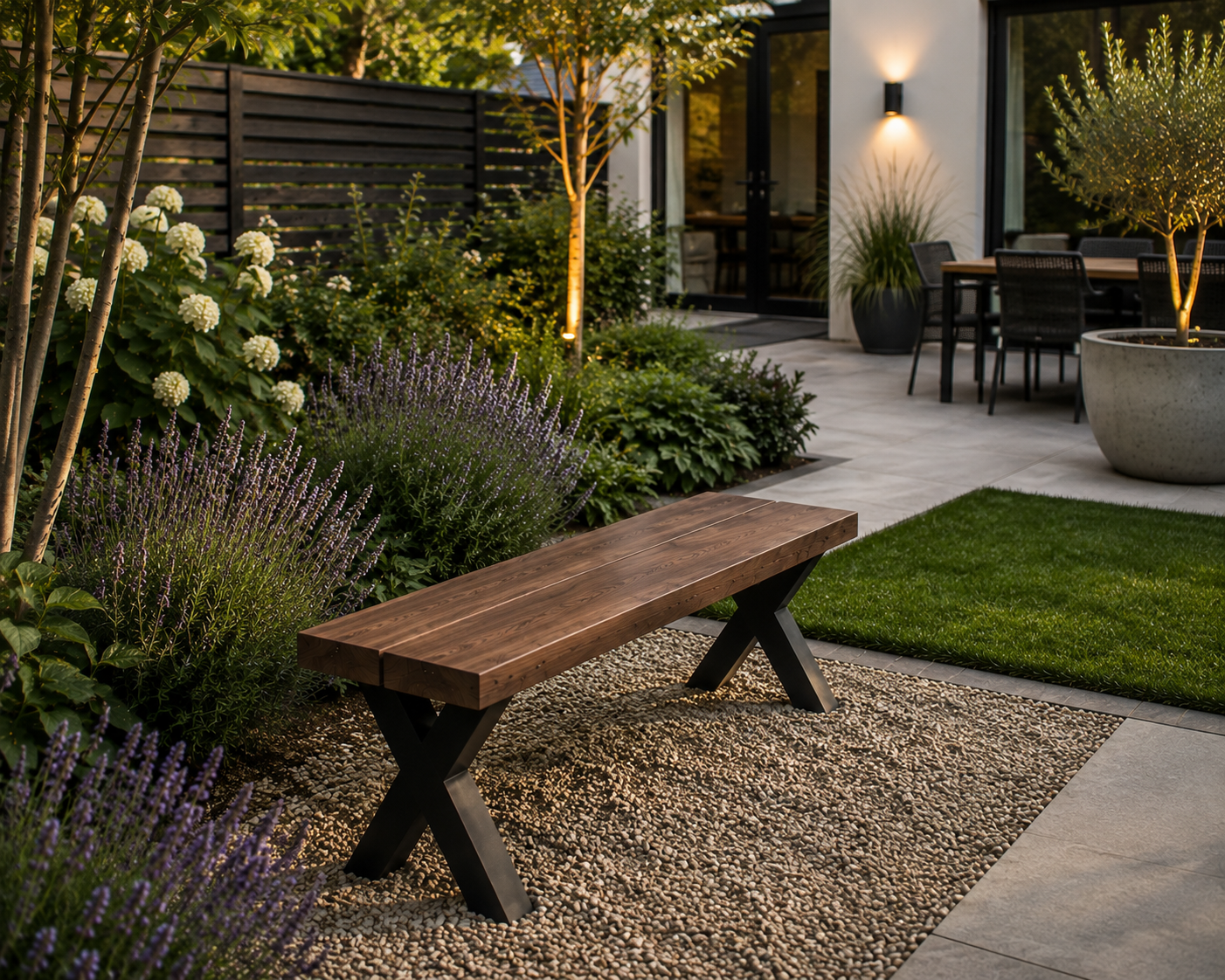 Walnut Outdoor Bench