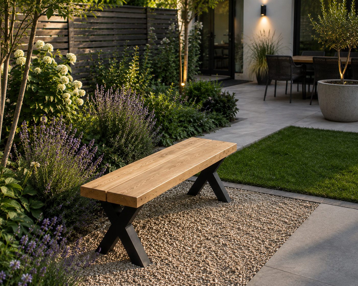 Oak Outdoor Bench