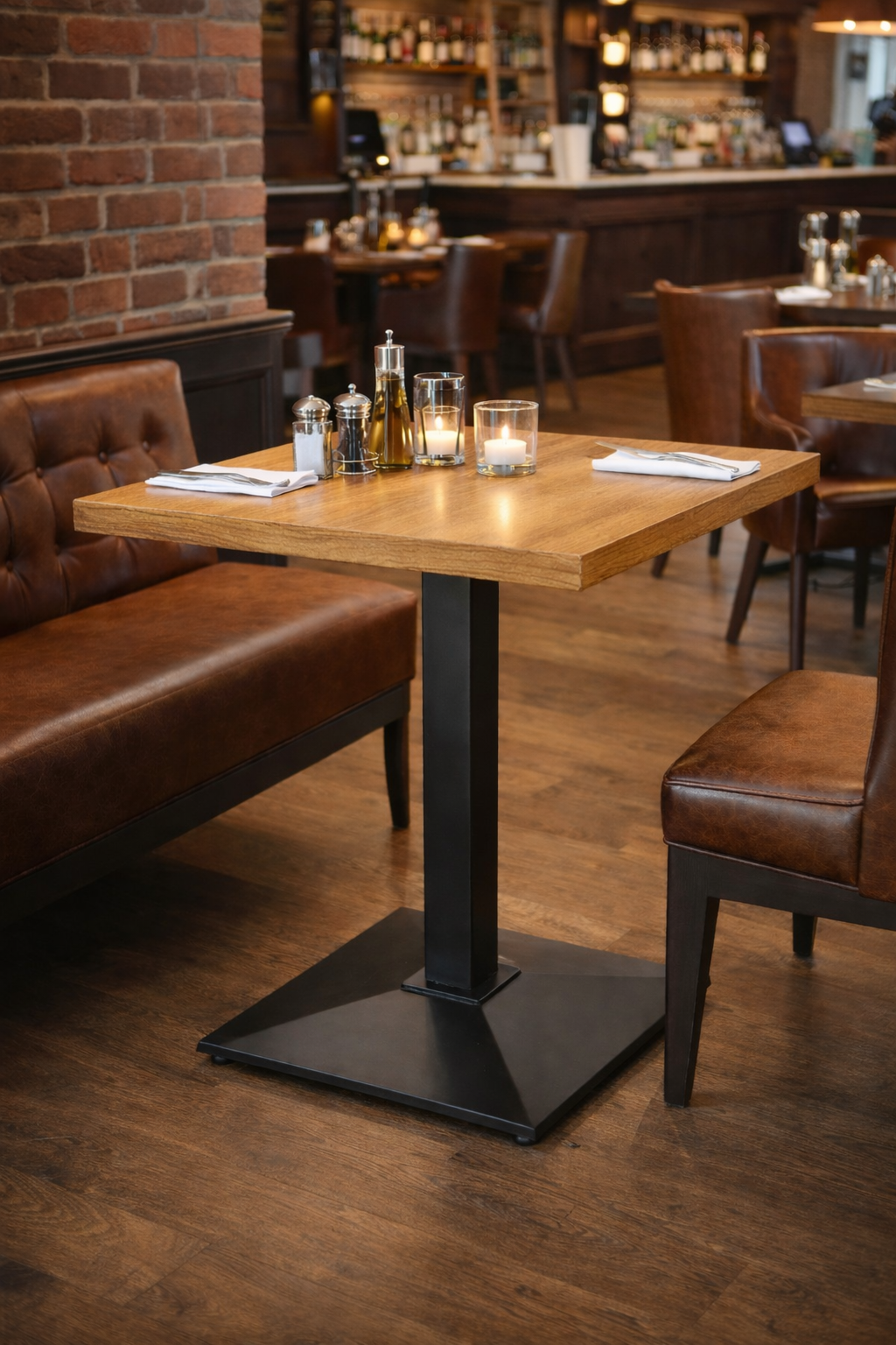 Solid Oak Bistro Table