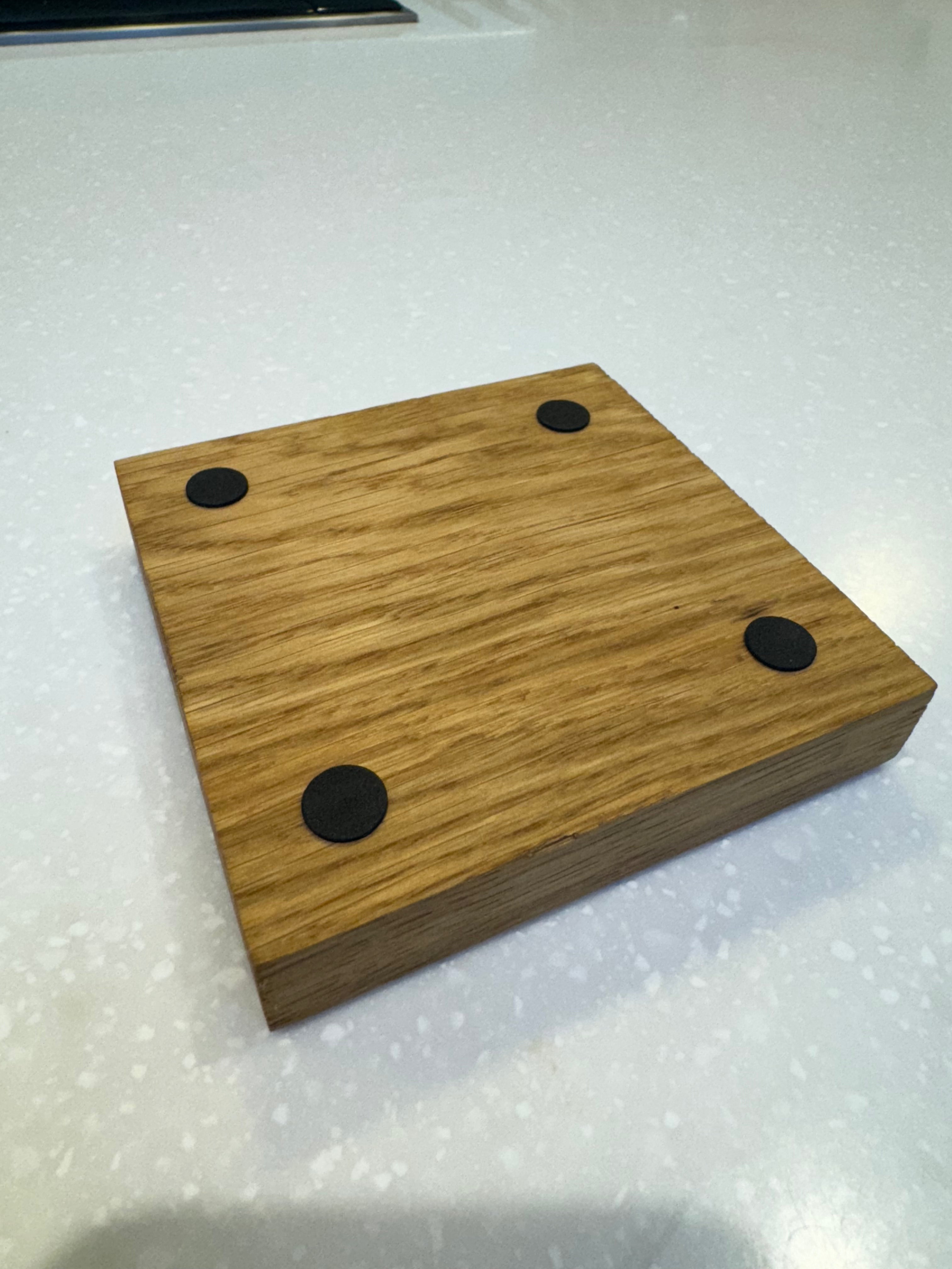 Solid Oak Wooden Coasters (Pack of 2)