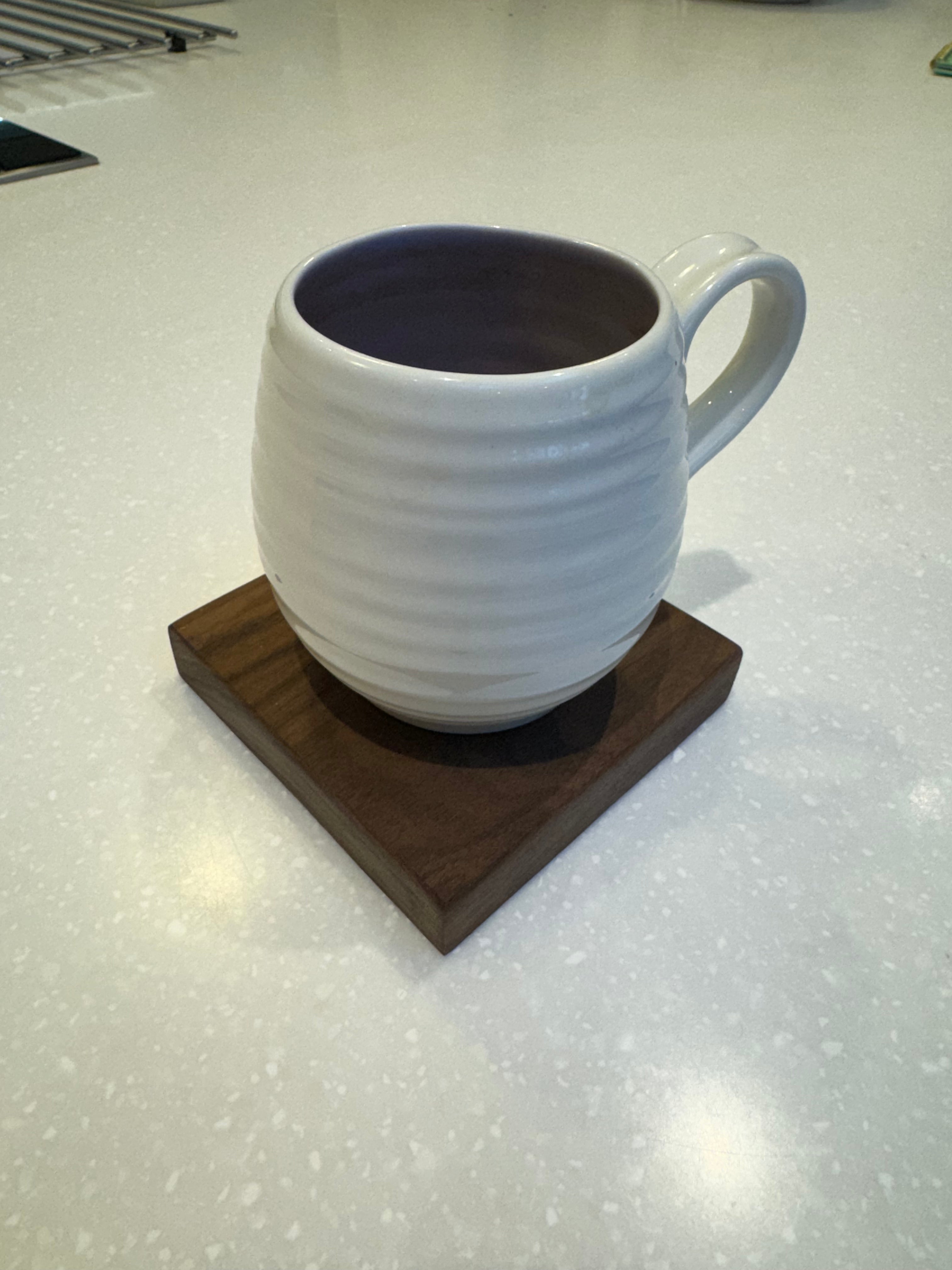 Solid Walnut Wooden Coasters (Pack of 2)