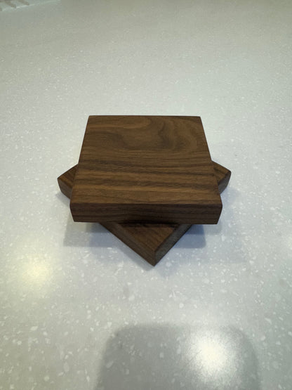 Solid Walnut Wooden Coasters