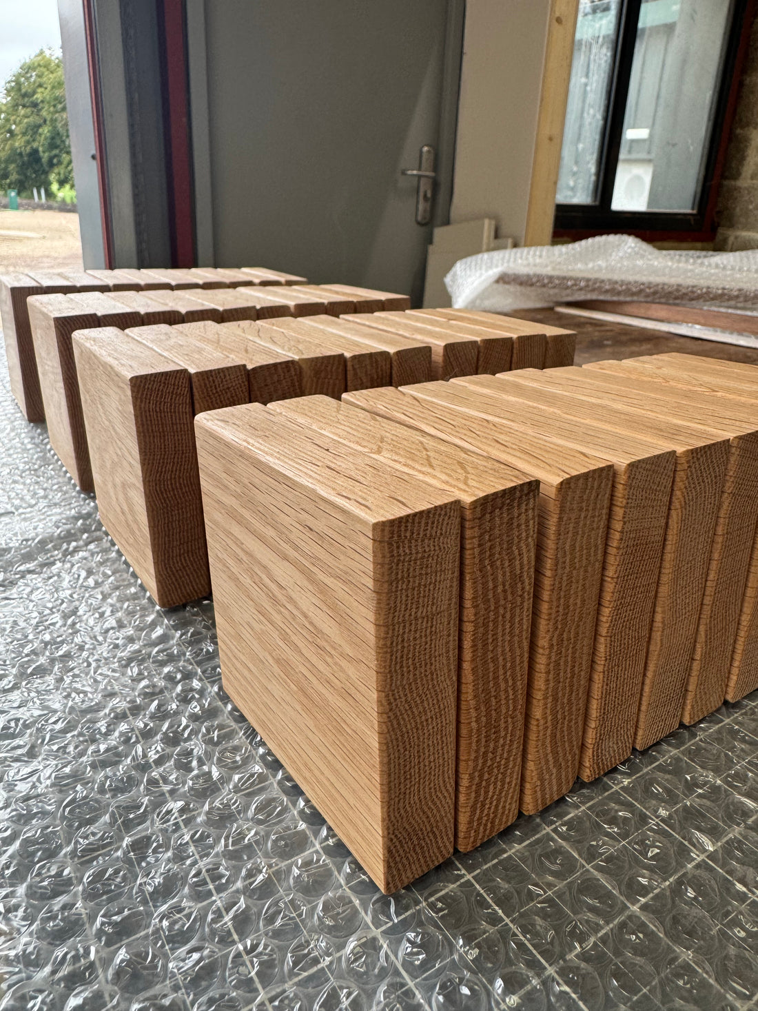 Solid Oak Wooden Coasters (Pack of 2)