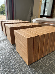 Solid Oak Wooden Coasters (Pack of 2)