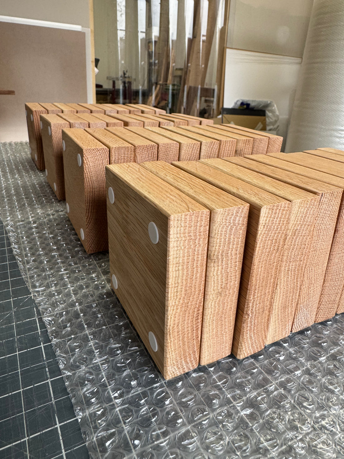 Solid Oak Wooden Coasters (Pack of 2)