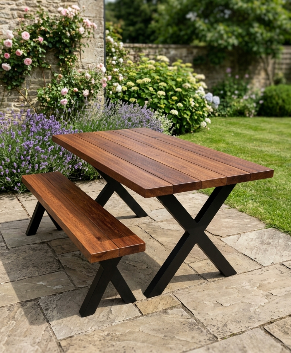 Solid Walnut Outdoor Garden