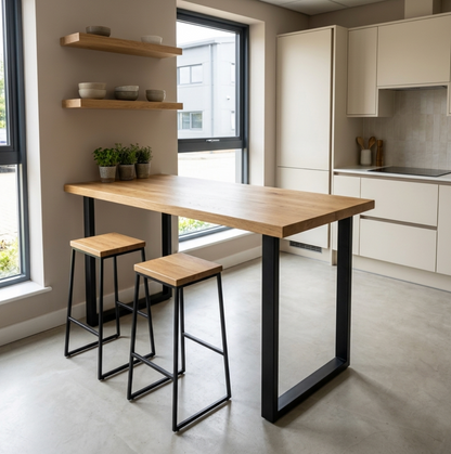 Solid Oak Breakfast Bar