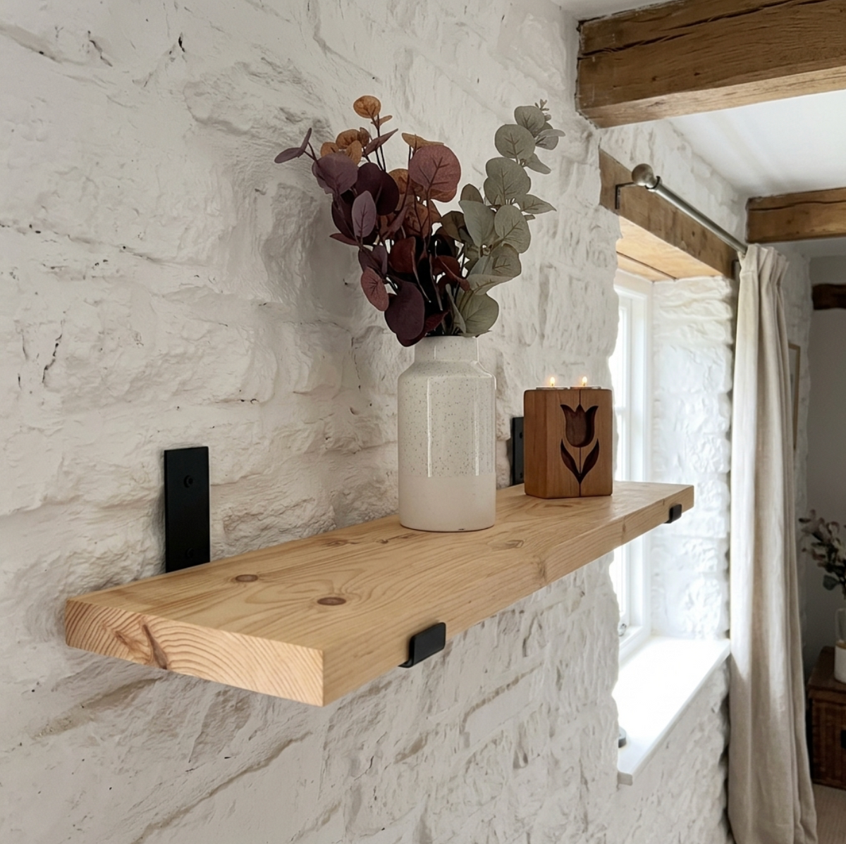 Rustic Wooden Shelf