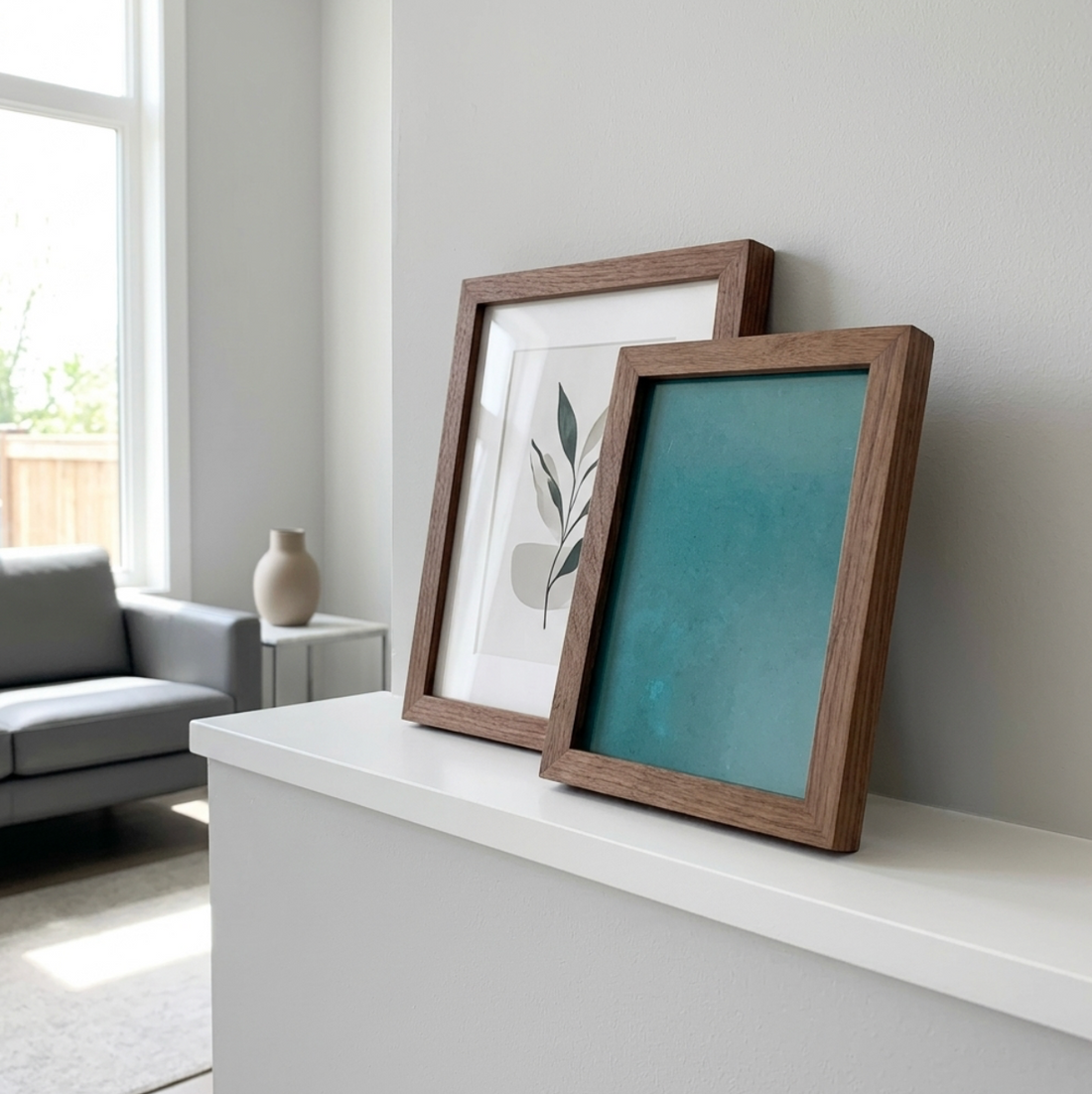 Solid Walnut Picture Frame