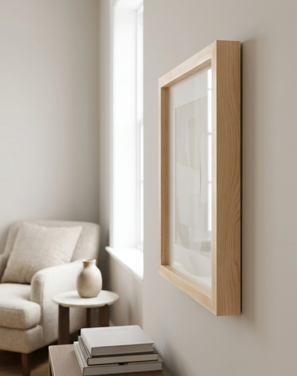 Solid Maple Wooden Box Frame