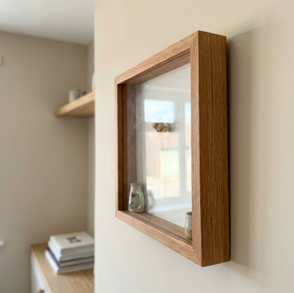 Solid Oak Wooden Box Frame