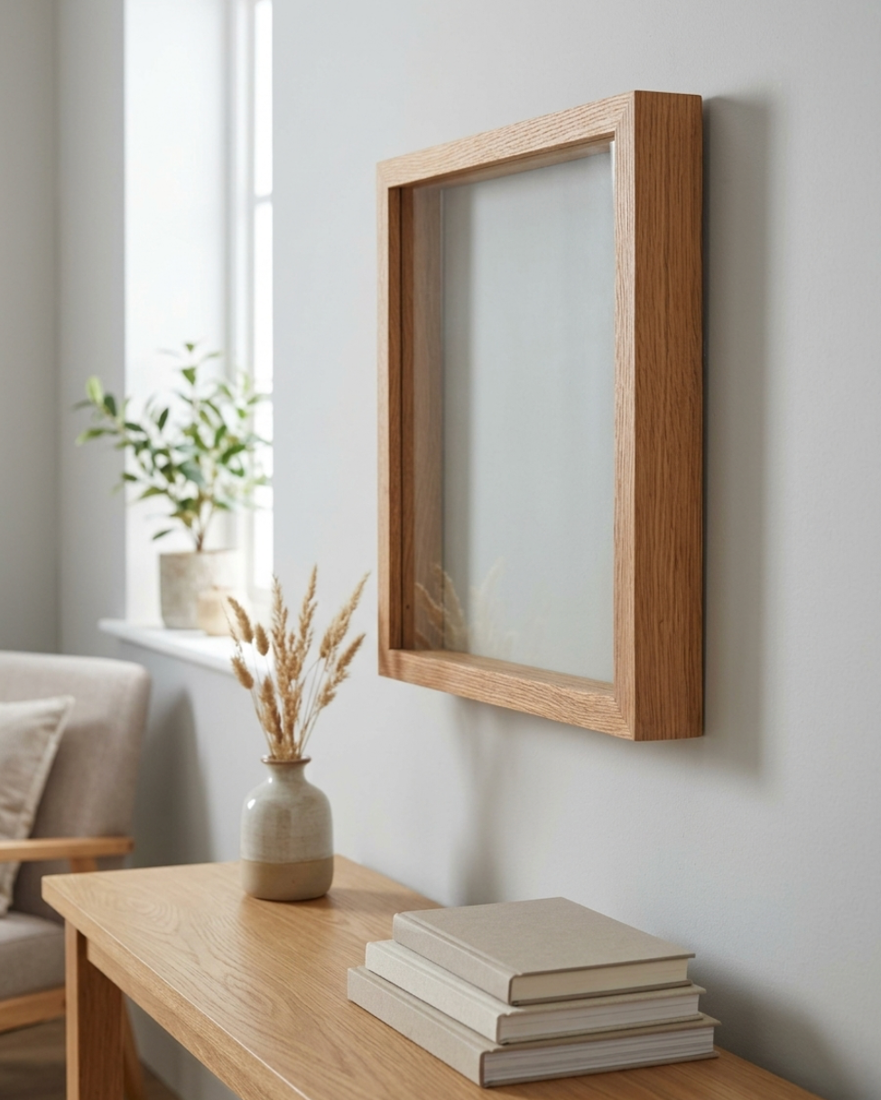 Solid Oak Wooden Box Frame