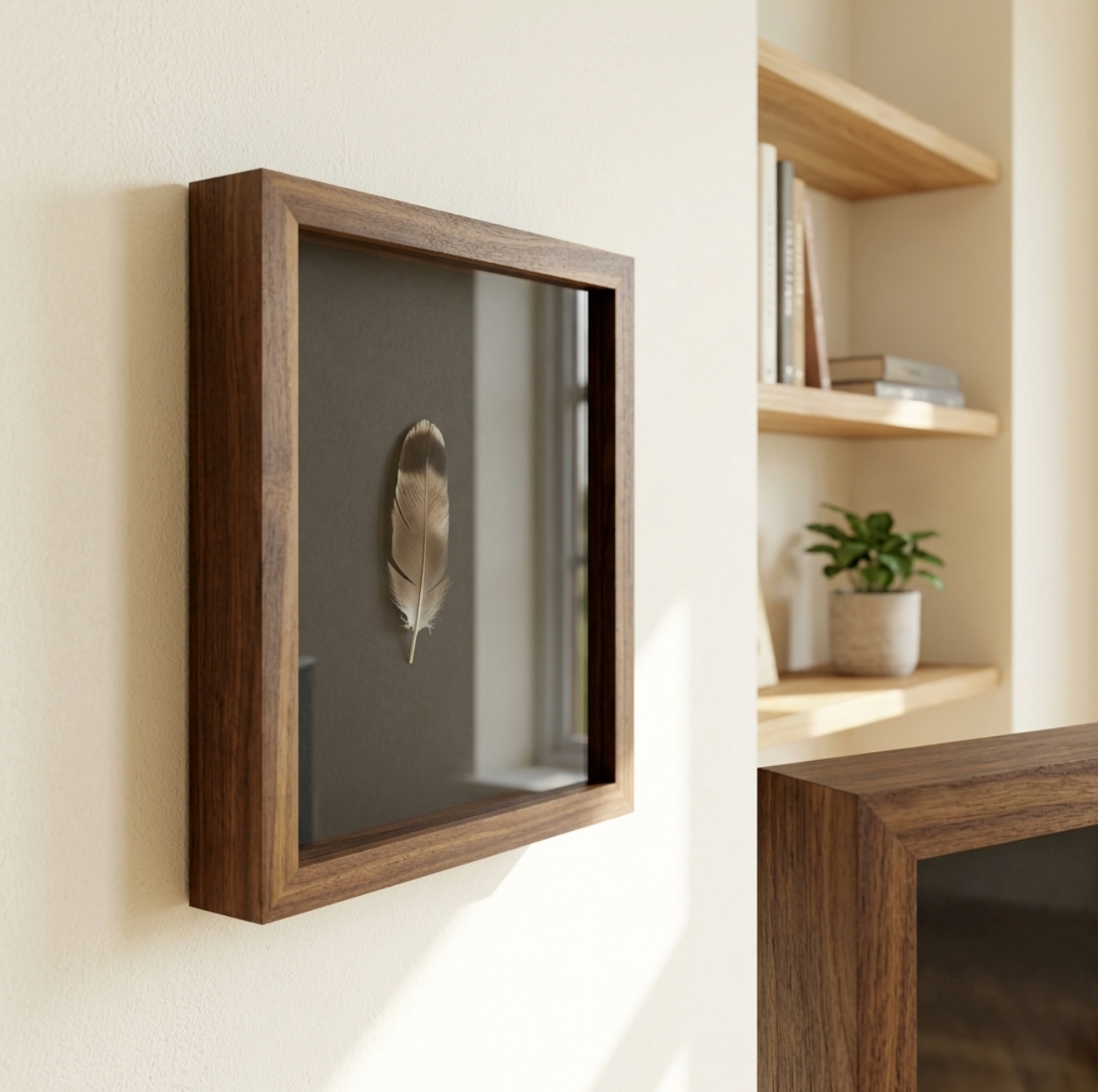Solid Walnut Wooden Box Frame