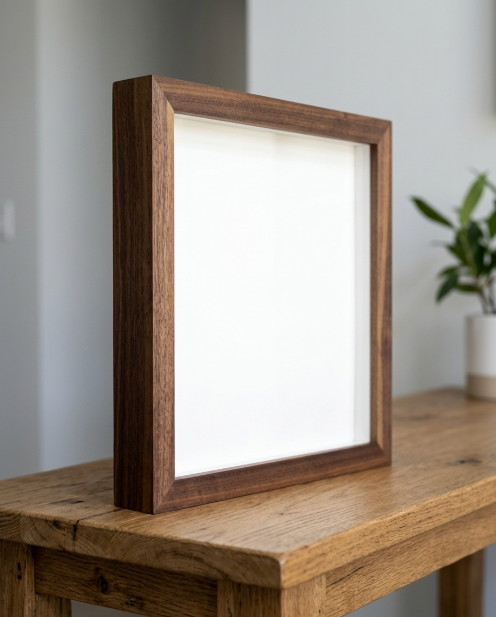 Solid Walnut Wooden Box Frame