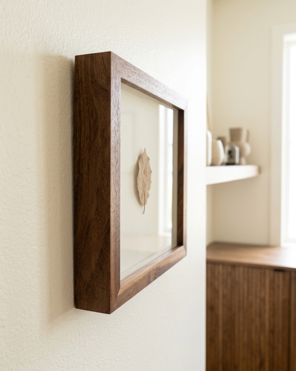 Solid Walnut Wooden Box Frame