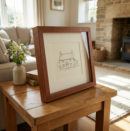Solid Mahogany Wooden Box Frame