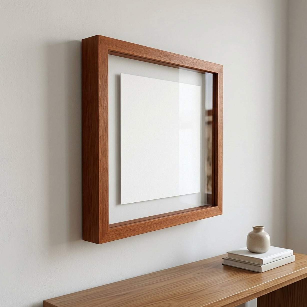 Solid Mahogany Wooden Box Frame