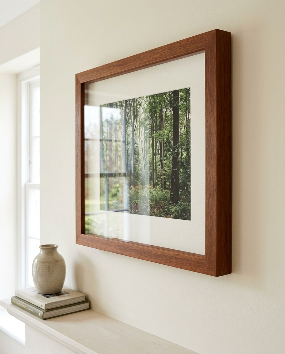 Solid Mahogany Wooden Box Frame