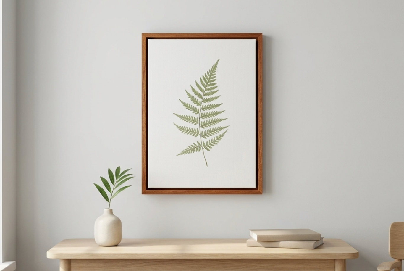 Mahogany Canvas Float Frame