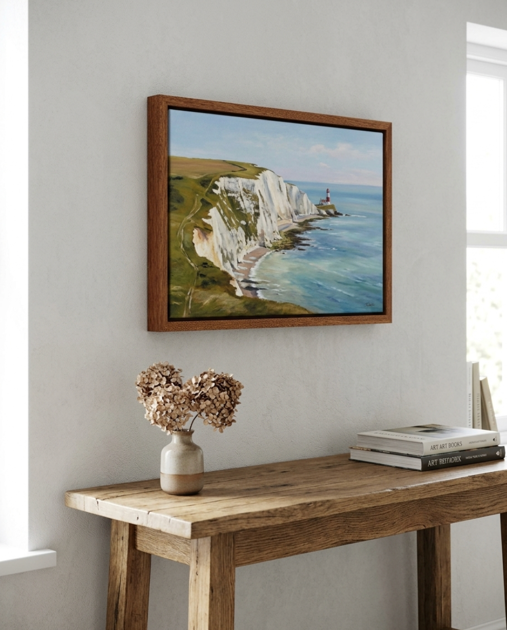 Mahogany Canvas Float Frame