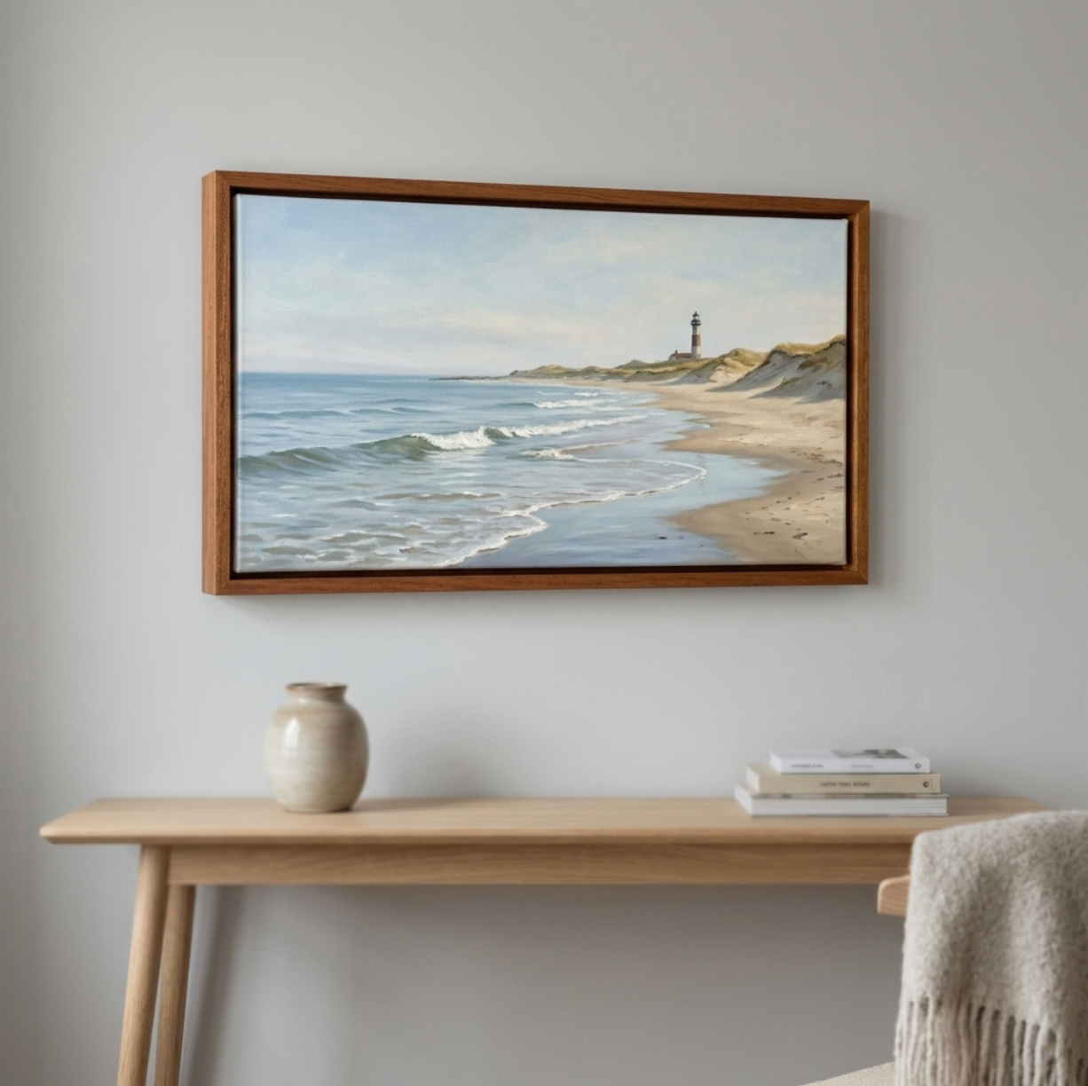 Mahogany Canvas Float Frame