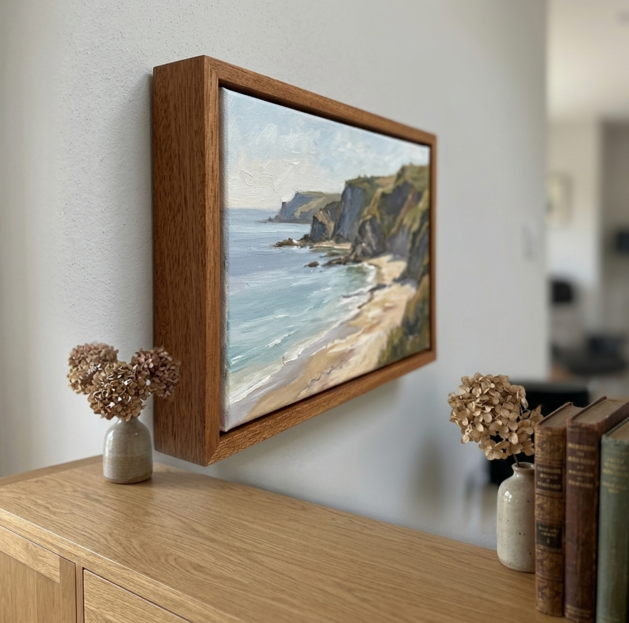 Mahogany Canvas Float Frame